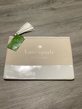 Kate Spade Natural Large Tassel Pouch